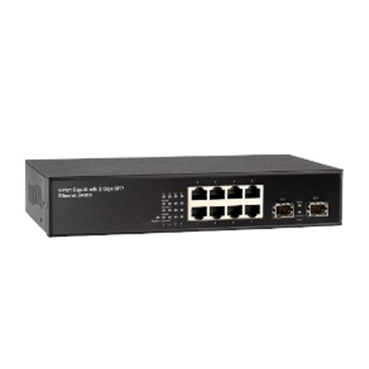 8-porter 10/100/1000M + 2-Port Gigabit SFPL2+ Full Managed Switch